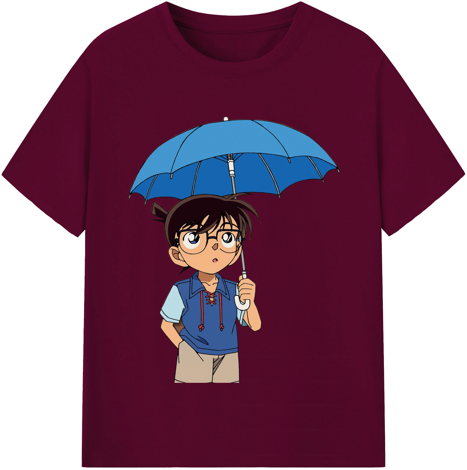 （画像用） 名探偵コナン 江戸川 コナン Detective Conan Conan Edogawa レディースカジュアルプリントTシャツ（綿100％）